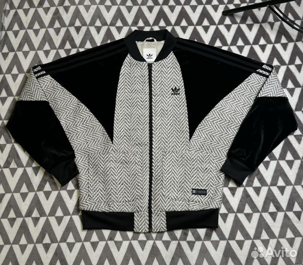 Вельветовый Бомбер Adidas Track Top Оригинал