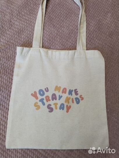 Шоппер stray kids со значками и брелками