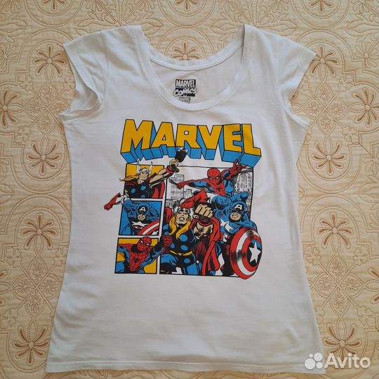 Футболка твое marvel 44 (white)