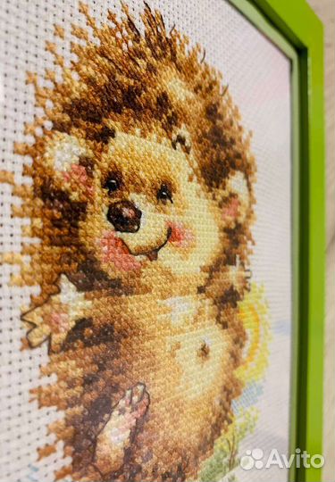 Вышивка Ежик