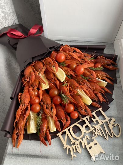 Мужской букет из раков, букет из раков, подарок