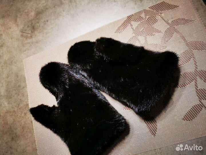 Варежки норковые рукавички