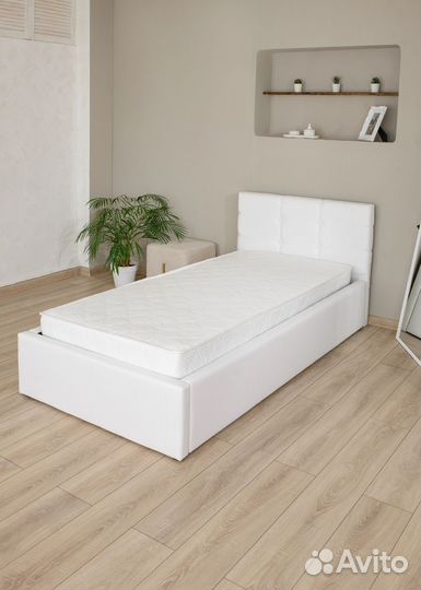Кровать новая с матрасом 80х200 белая Роза