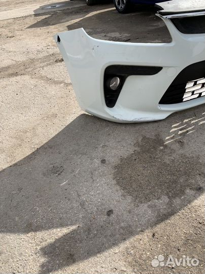 Передний бампер на kia rio 4