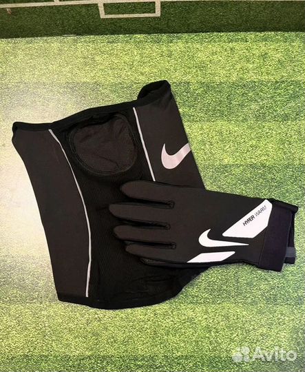 Комплект снуд и перчатки nike