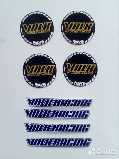 Наклейки на диски Volk racing