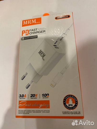 Зарядное устройство MRM 20W + кабель Lightning