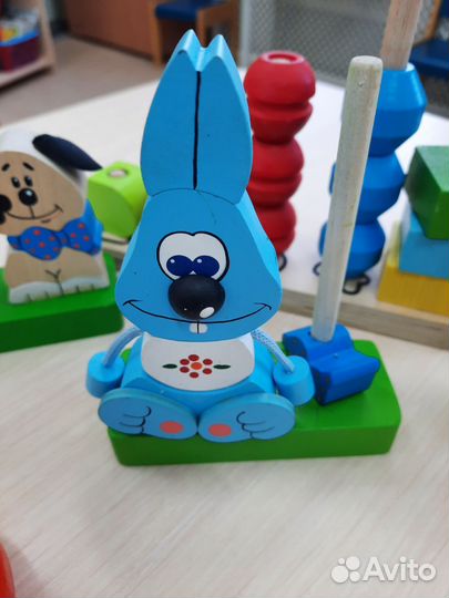 Развивающие деревянные игрушки пакетом