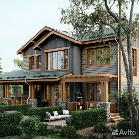 Готовый каркасный дом