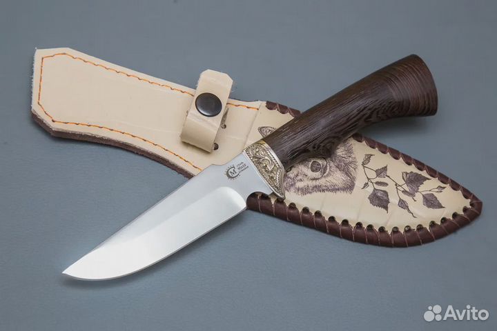 Нож Следопыт кованный, ст. 95х18, венге, литье мел