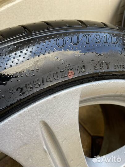 Колеса на mercedes r18 разноширокие