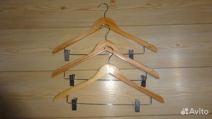 Плечики вешалки для одежды с прищепками 6 шт