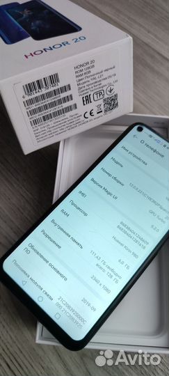 HONOR 20, 6/128 ГБ