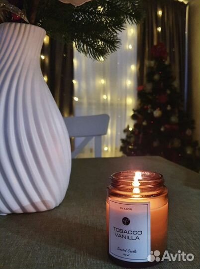 Аромасвеча kaori tobacco vanilla