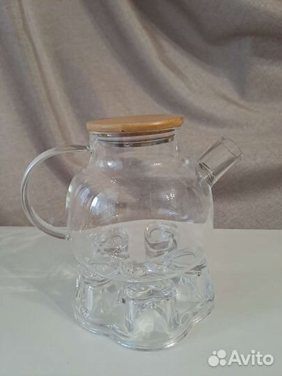 Заварочный чайник стекло новый