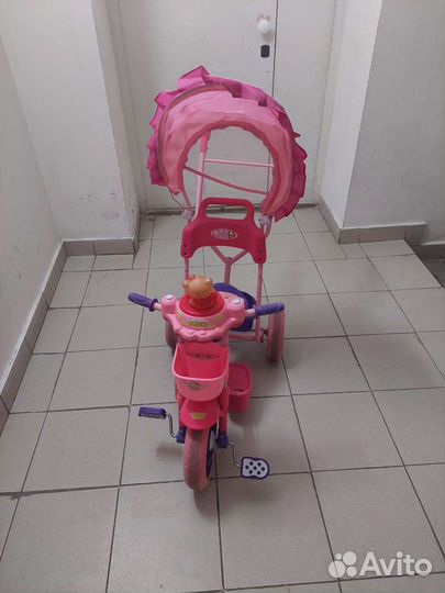 Детский велосипед с родительской ручкой