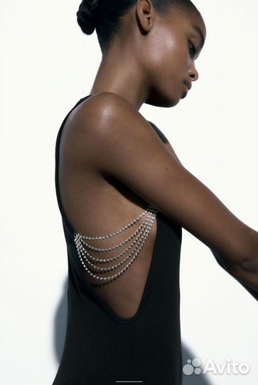 Комбинезон Zara со стразами по бокам новый