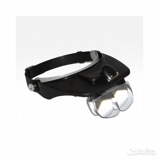 Лупа налобная бинокулярная с LED подсветкой