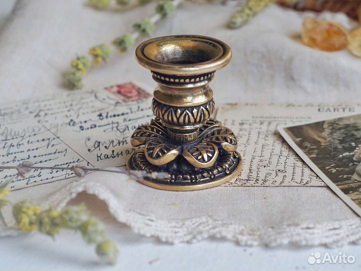 Подсвечник бронза винтаж