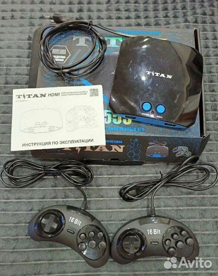 Игровая приставка Titan - 555 игр, 16 Bit и 8Bit