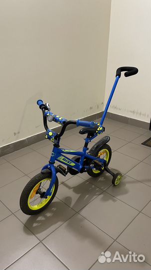 Детский велосипед Aist Pluto 12 с ручкой