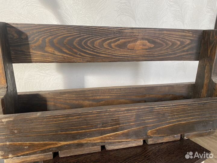 Полка для вина и бокалов подвесная