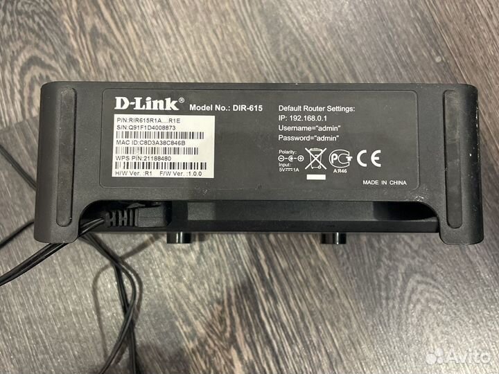 Wi-fi Роутер dlink dir 615