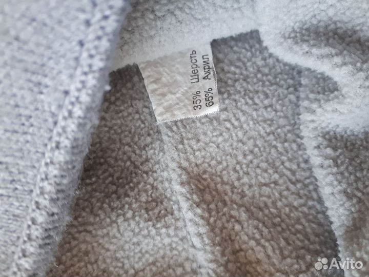 Комплект шапка и снуд для девочки б/у 7-9лет