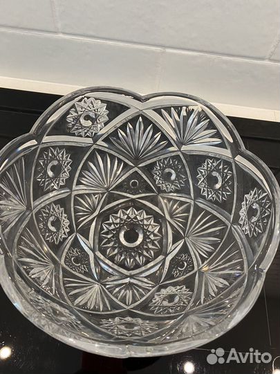 Хрустальные вазы СССР алмазная грань