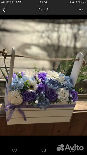 Букет из мыльных роз в ассортименте