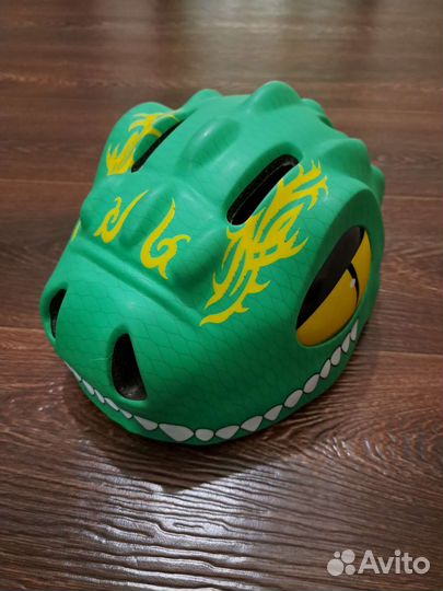 Детский шлем динозавр
