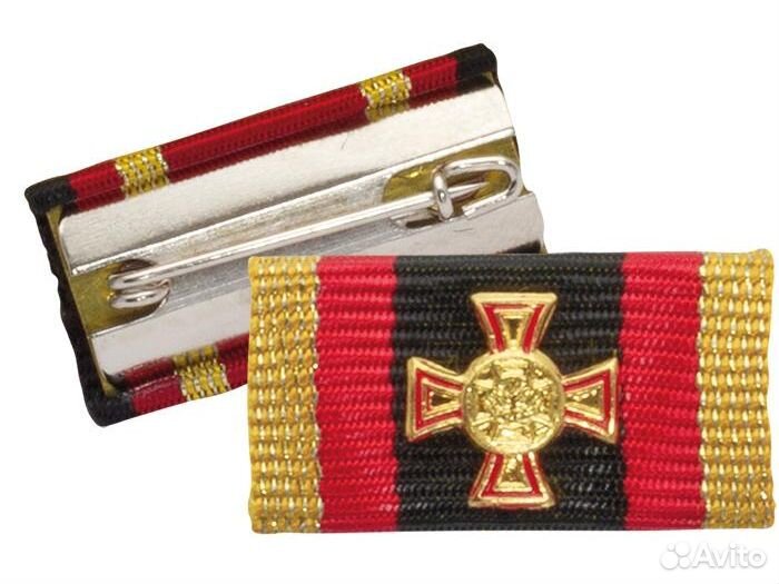 Bandschnalle Ehrenkreuz hervorragende Einzeltat Gold