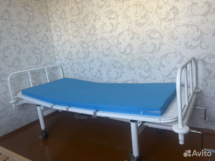 Матрас голубой Медиц поролоновый для лежачих