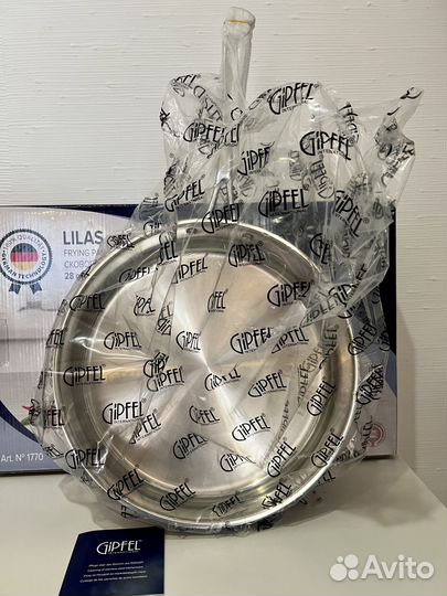Сковорода Gipfel 28 см новая нержавеющая сталь