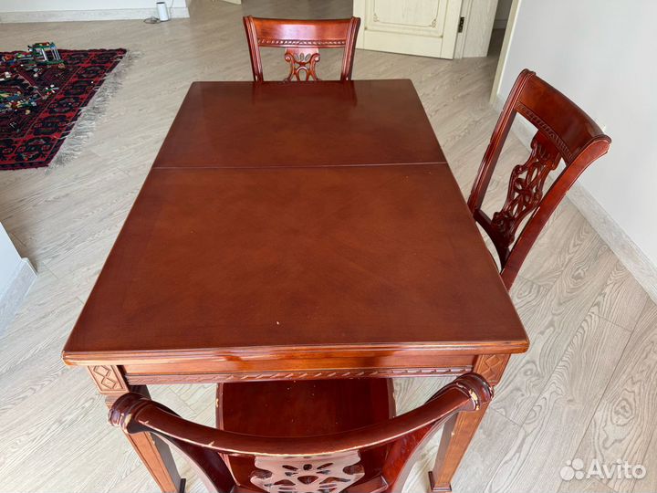 Стол со стульями бу
