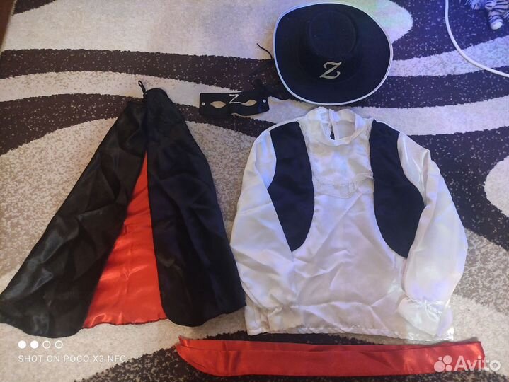 Костюм зорро