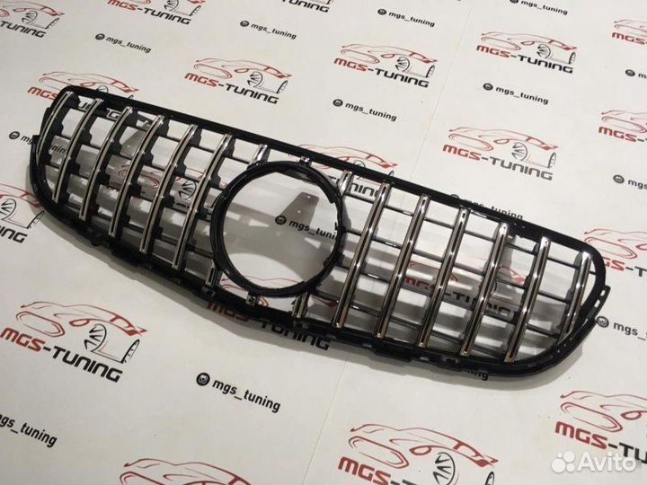 Решетка Mercedes GLC/Coupe GT Без звезды Хром