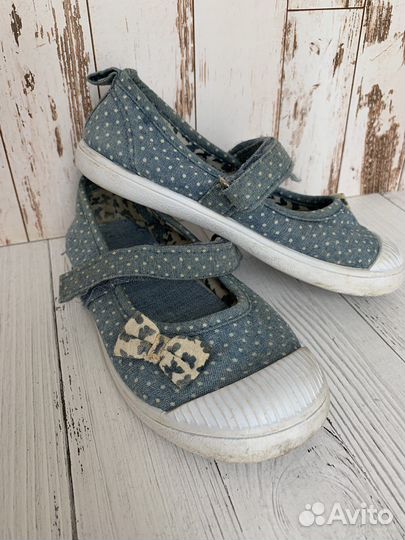 Туфли текстильные для девочки 27 размер