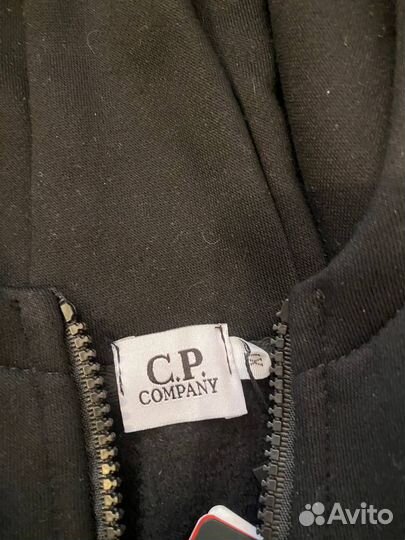 Толстовка (зип худи) CP company черная