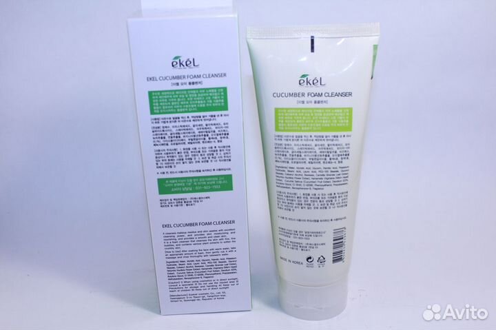 Пенка для умывания с огурцом Ekel Корейская 180 мл