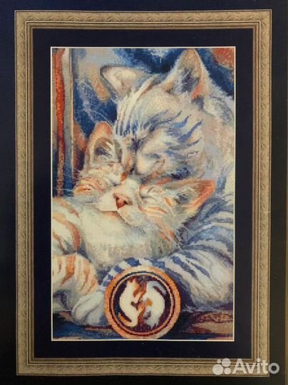 Вышитая картина:,Нежность