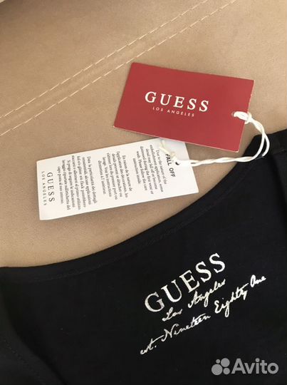 Новая футболка Guess/топ на одно плечо Sisi