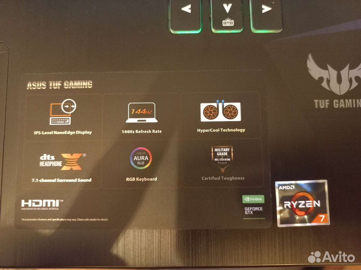 Игровой ноутбук asus tuf gaming fx 505dt - hn540