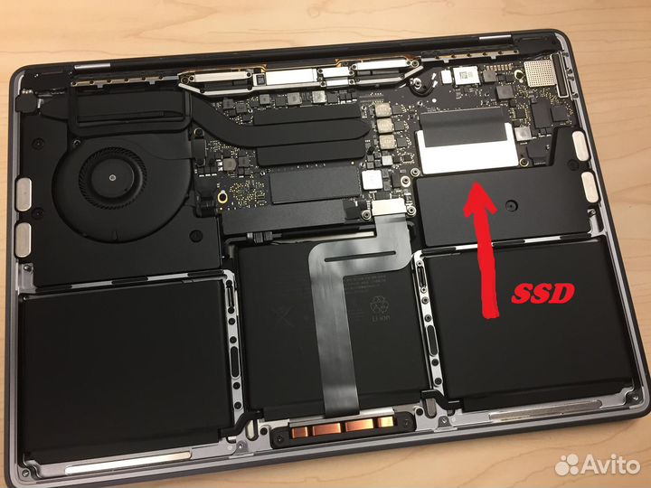 SSD Macbook Pro 2016-2017 (256Гб - 2Тб) + ремонт