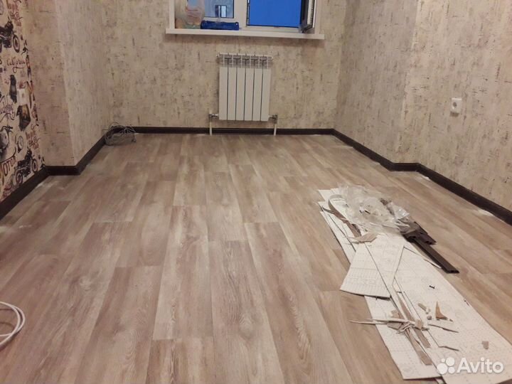 Укладка линолеума