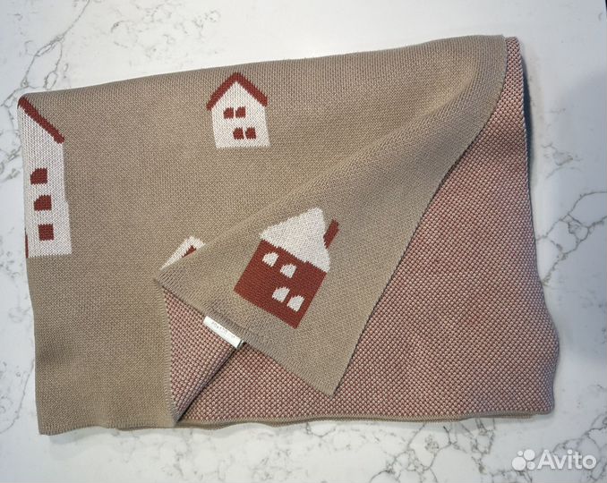 Плед детский вязаный хлопок Loom