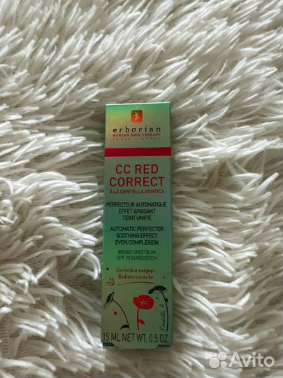 Новый Erborian cc red correct