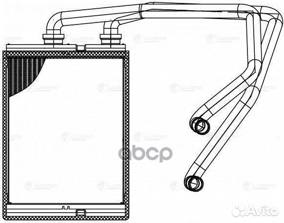 Радиатор отопителя LRH1408 luzar