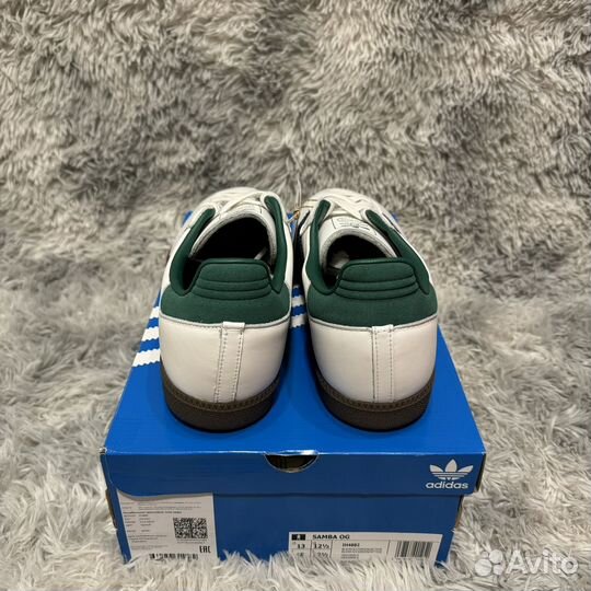 Adidas Samba OG White Navy Collegiate Green