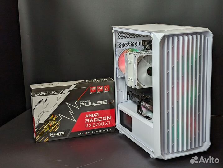 Игровой пк Ryzen 5600 / RX 6700XT /16gb/1tb